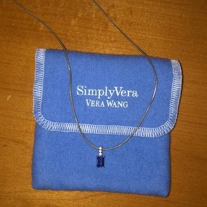 Sapphire and White Sapphire Vera Wang Necklace!